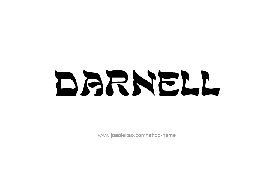 Tattoo Design  Name Darnell   