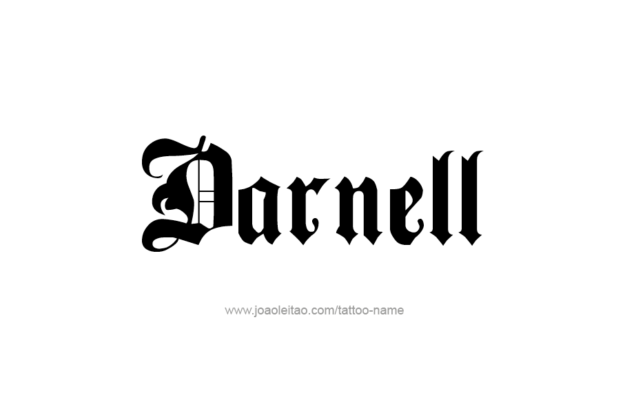 Tattoo Design  Name Darnell   