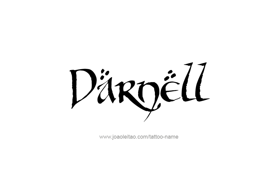 Tattoo Design  Name Darnell   