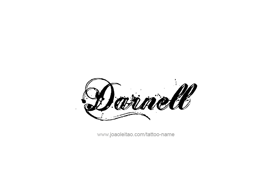 Tattoo Design  Name Darnell   