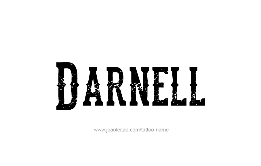 Tattoo Design  Name Darnell   