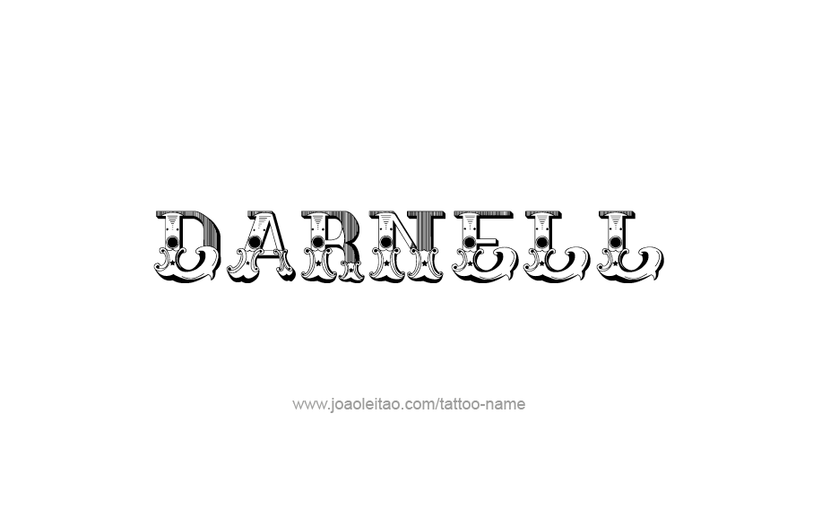 Tattoo Design  Name Darnell   