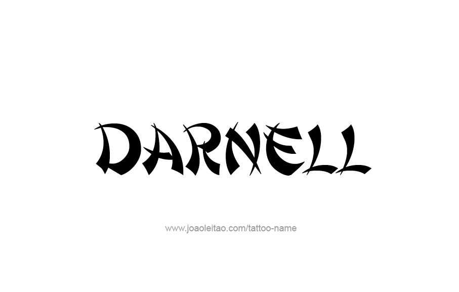 Tattoo Design  Name Darnell