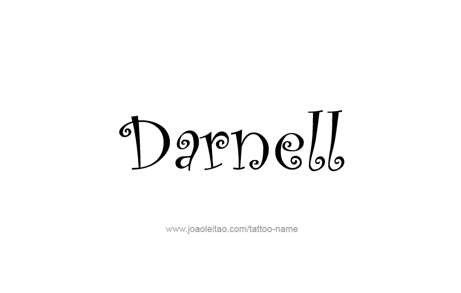 Tattoo Design  Name Darnell   