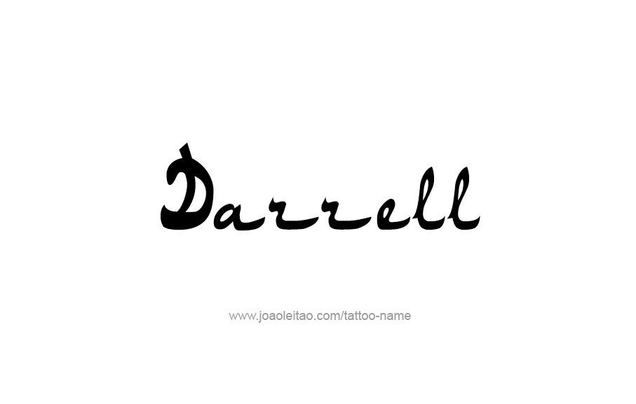 Tattoo Design  Name Darrell   