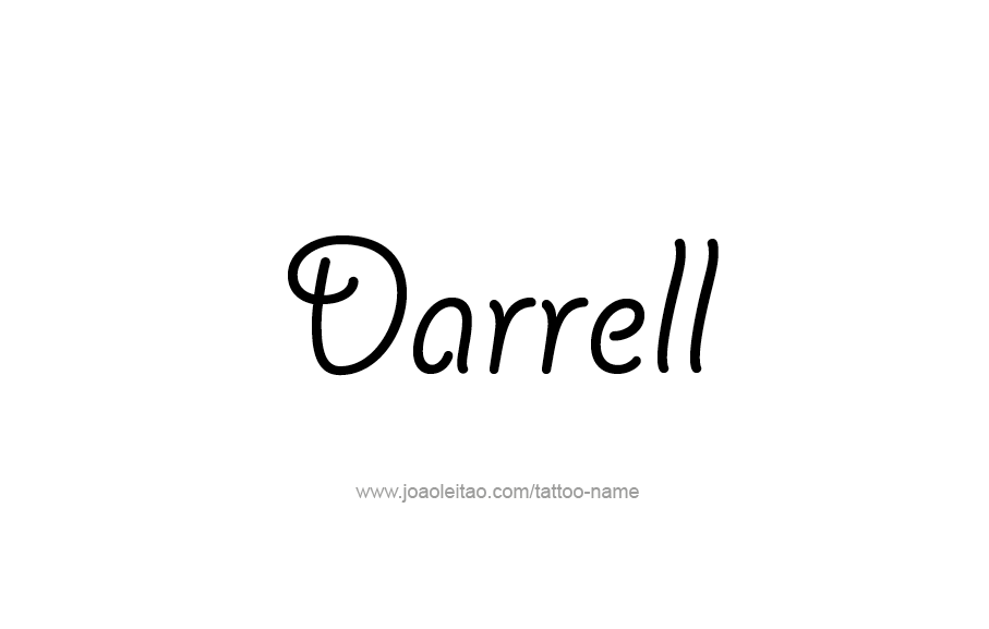 Tattoo Design  Name Darrell   