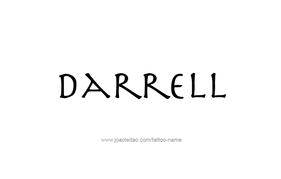 Tattoo Design  Name Darrell   