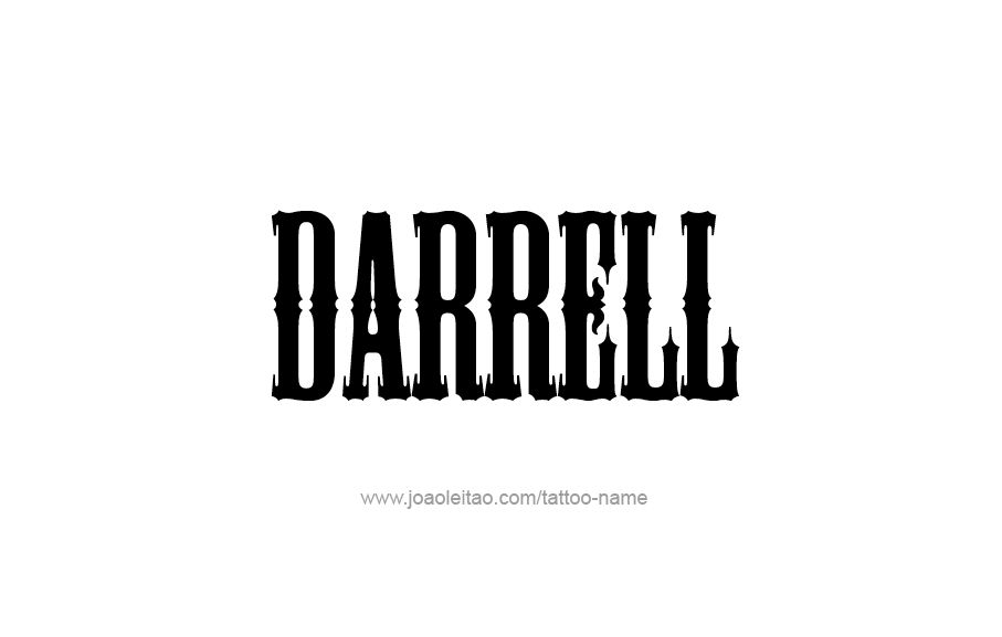 Tattoo Design  Name Darrell   