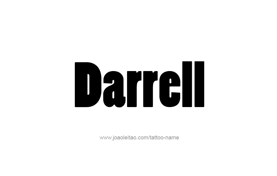 Tattoo Design  Name Darrell   