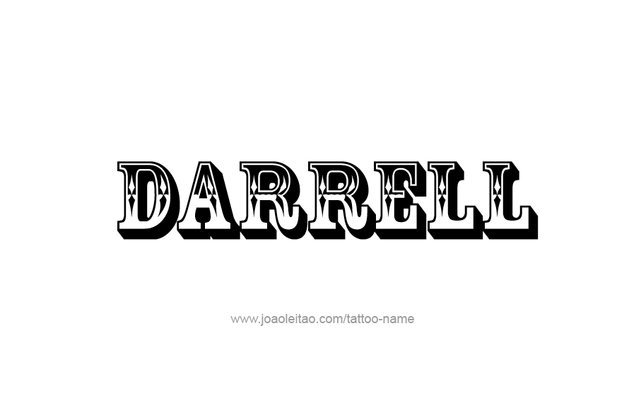 Tattoo Design  Name Darrell   