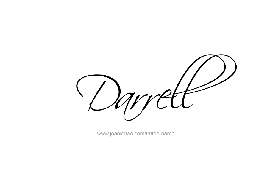 Tattoo Design  Name Darrell   