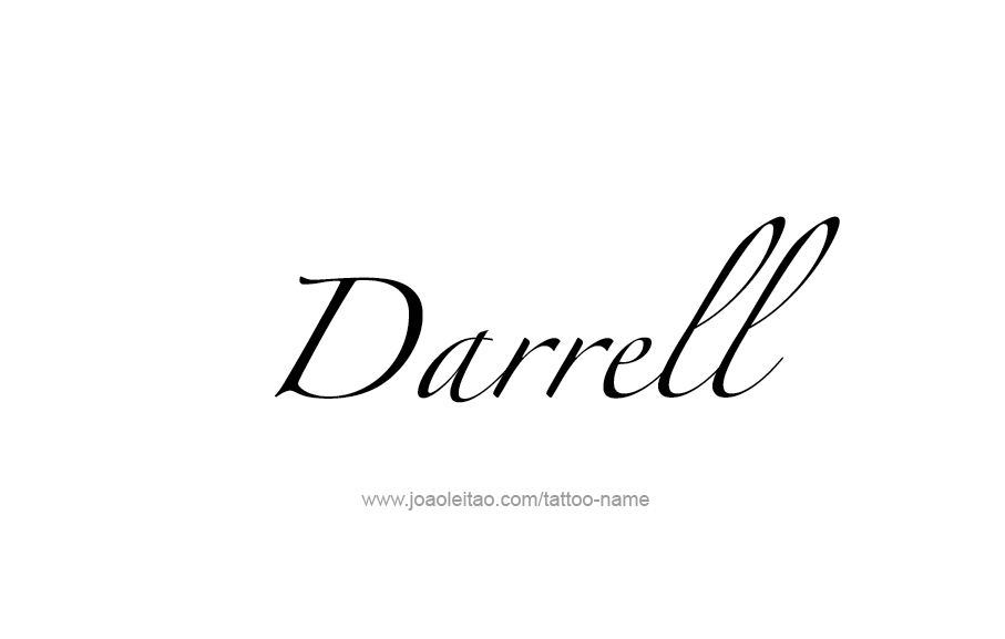 Tattoo Design  Name Darrell   