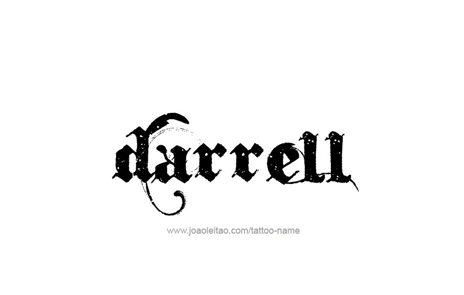 Tattoo Design  Name Darrell   