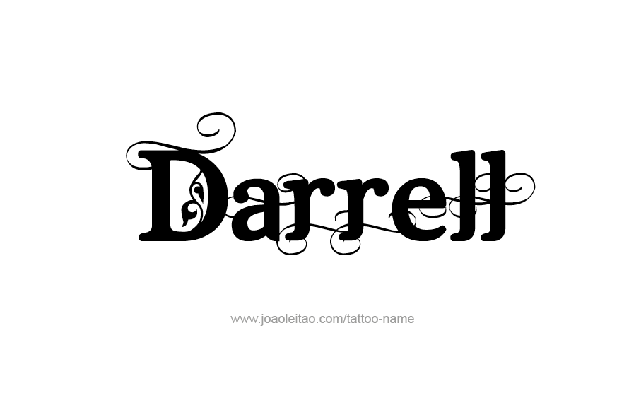 Tattoo Design  Name Darrell   