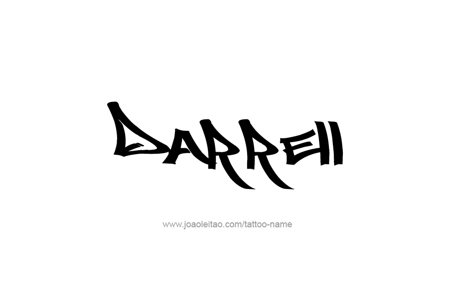 Tattoo Design  Name Darrell   