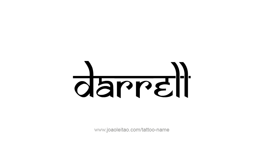 Tattoo Design  Name Darrell   