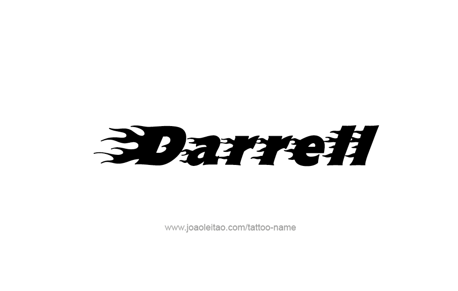 Tattoo Design  Name Darrell   