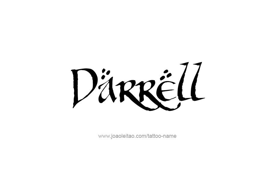 Tattoo Design  Name Darrell   