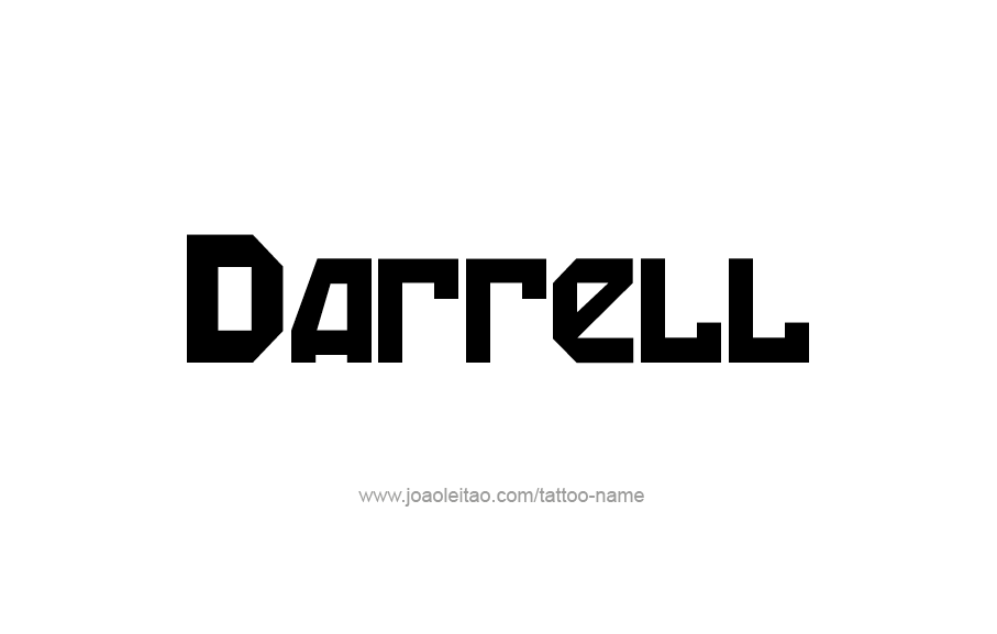 Tattoo Design  Name Darrell   