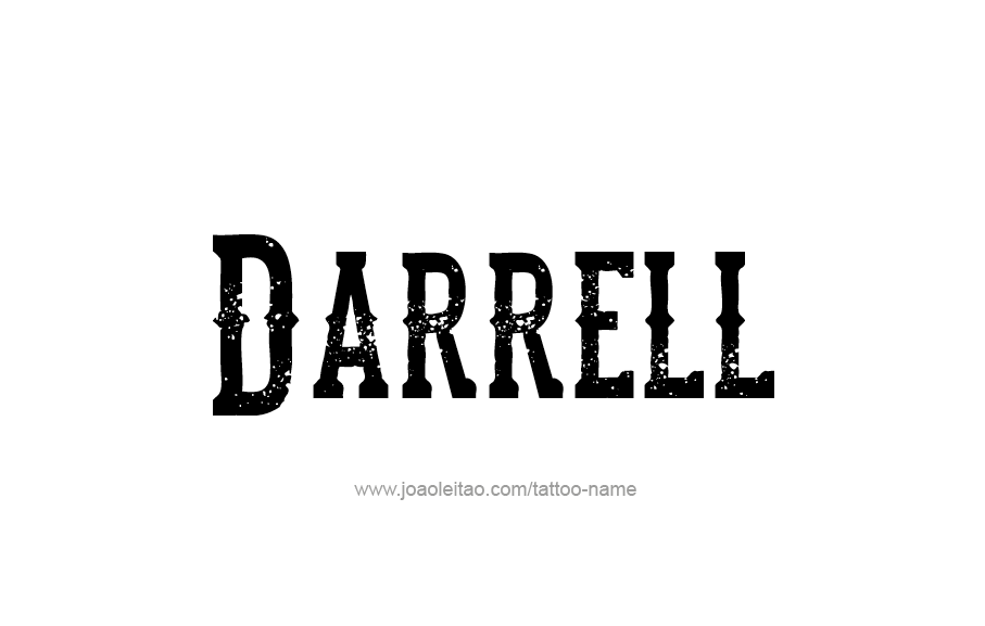 Tattoo Design  Name Darrell   