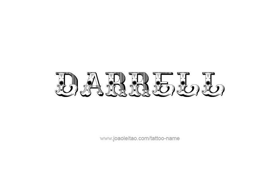 Tattoo Design  Name Darrell   