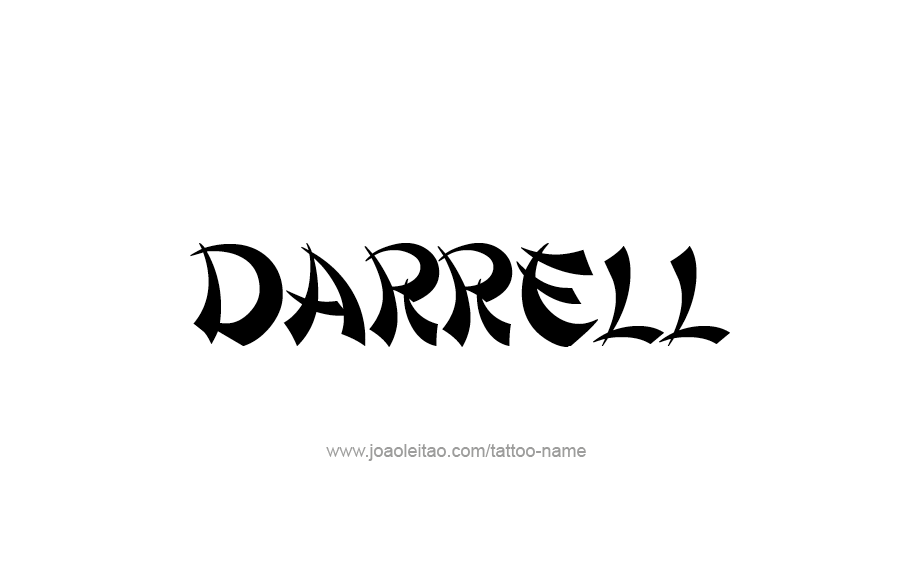Tattoo Design  Name Darrell