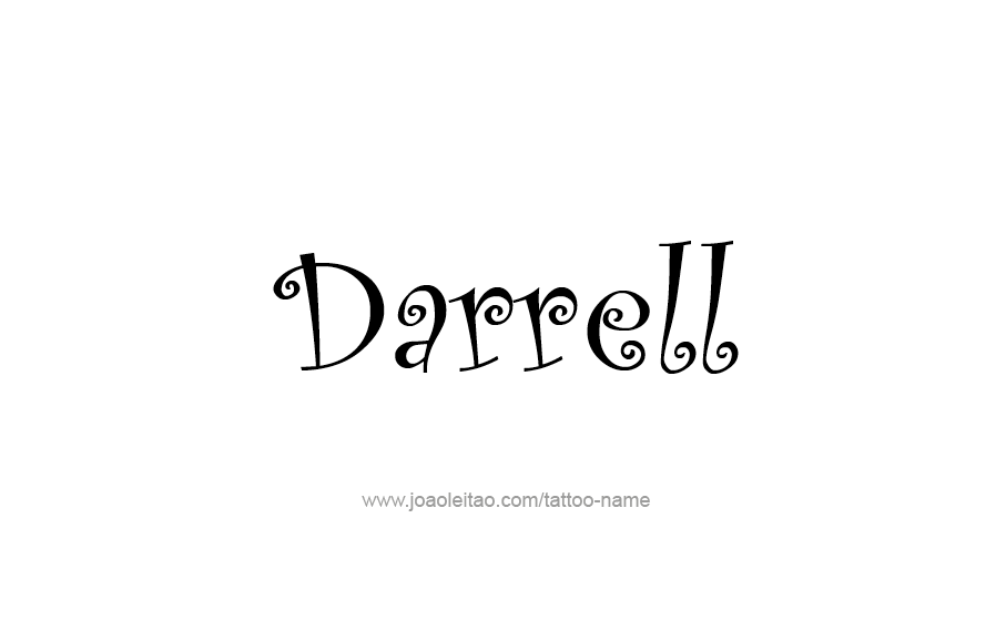 Tattoo Design  Name Darrell   