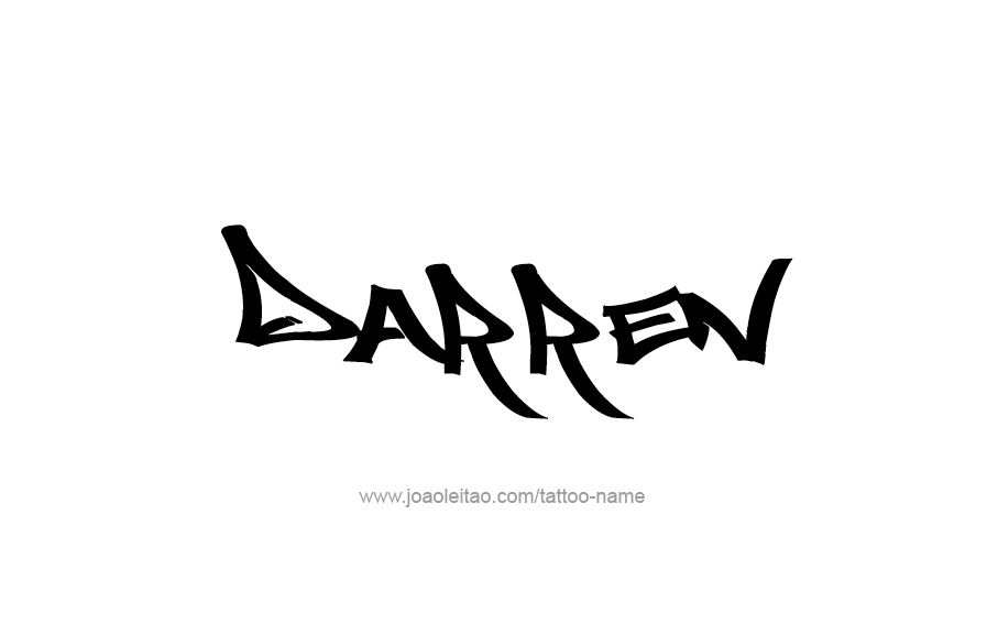 Tattoo Design  Name Darren   