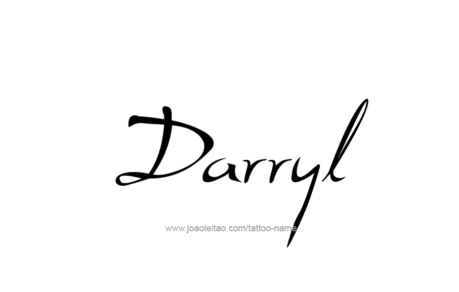 Tattoo Design  Name Darryl   