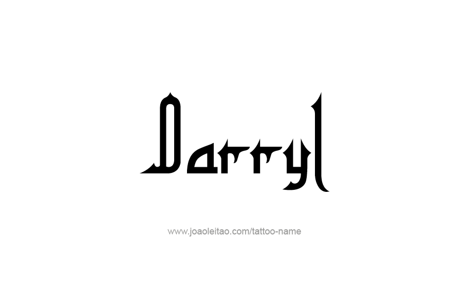 Tattoo Design  Name Darryl   