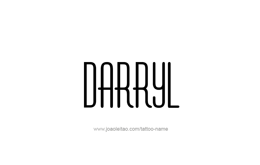 Tattoo Design  Name Darryl   