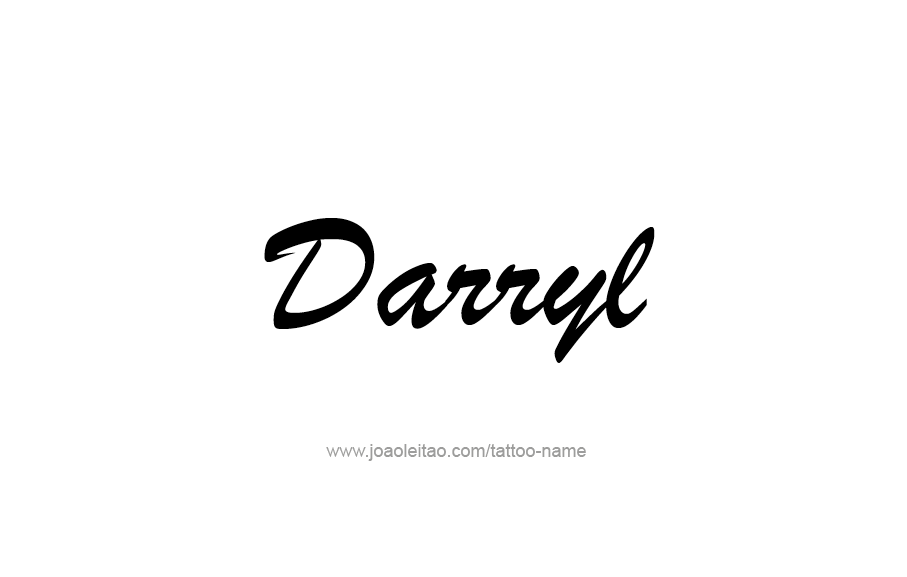 Tattoo Design  Name Darryl   