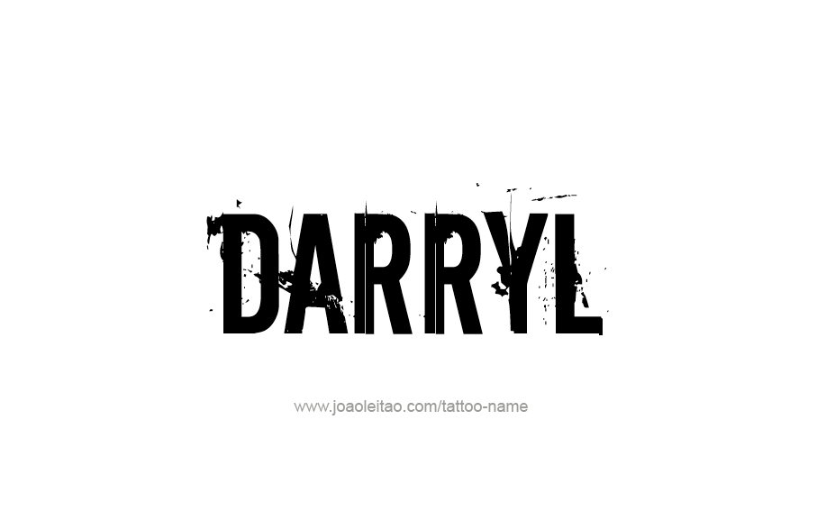 Tattoo Design  Name Darryl   