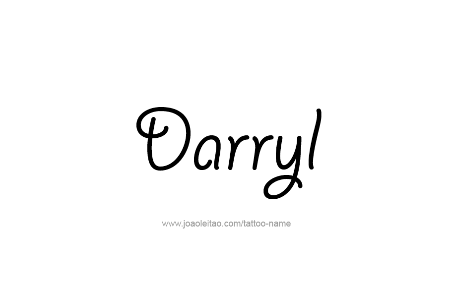 Tattoo Design  Name Darryl   