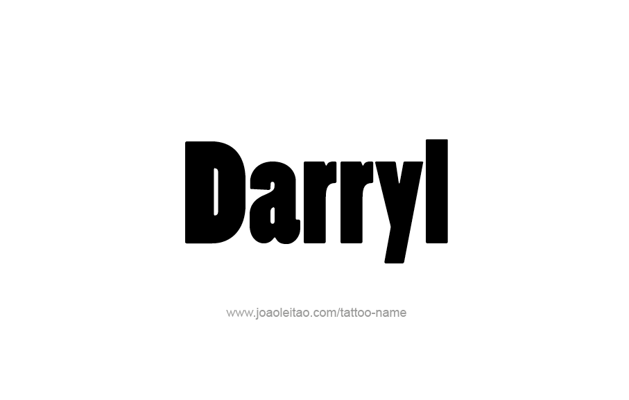 Tattoo Design  Name Darryl   