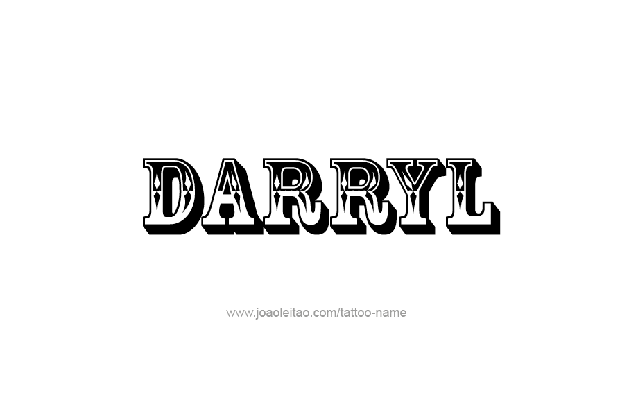 Tattoo Design  Name Darryl   