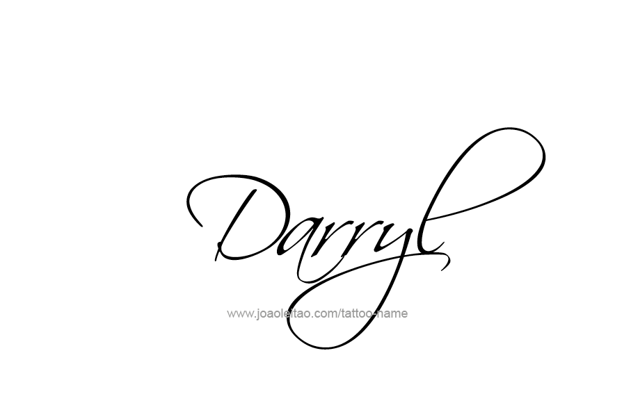 Tattoo Design  Name Darryl   