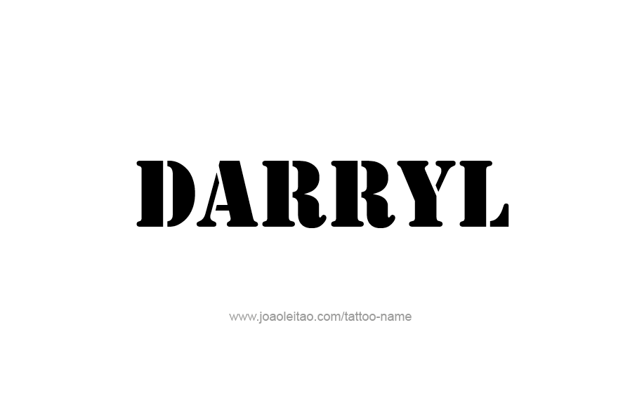 Tattoo Design  Name Darryl   