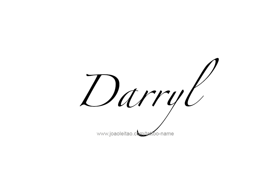 Tattoo Design  Name Darryl   