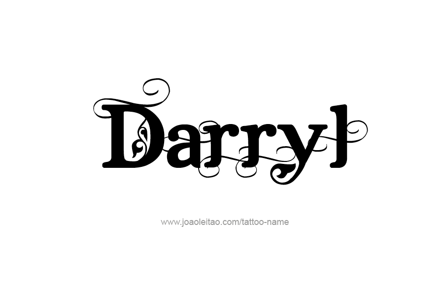 Tattoo Design  Name Darryl   