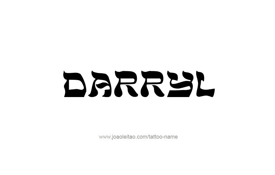 Tattoo Design  Name Darryl   