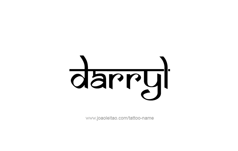 Tattoo Design  Name Darryl   