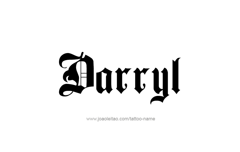 Tattoo Design  Name Darryl   