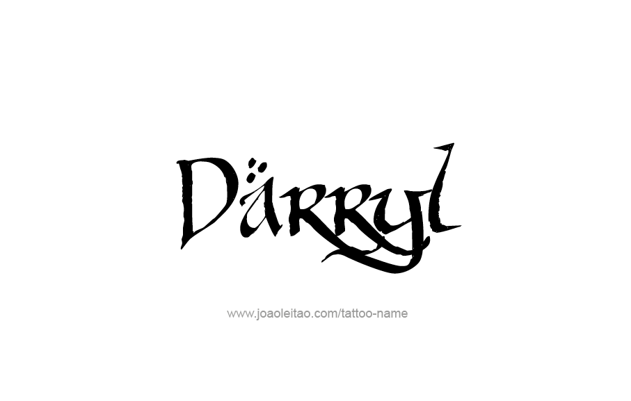 Tattoo Design  Name Darryl   