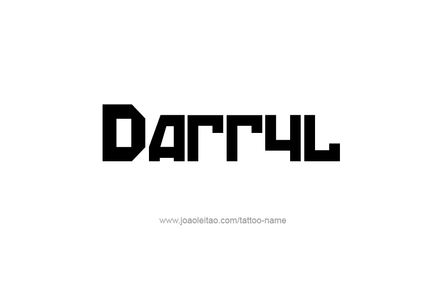 Tattoo Design  Name Darryl   