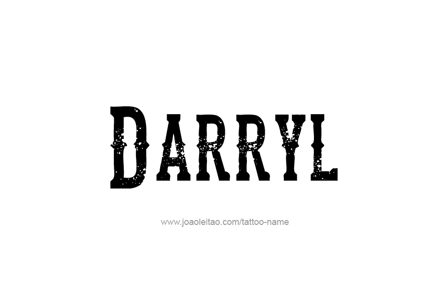 Tattoo Design  Name Darryl   