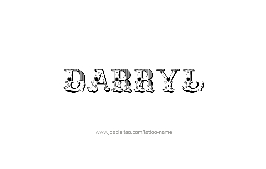 Tattoo Design  Name Darryl   