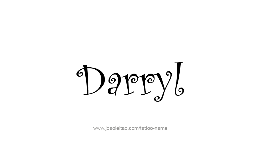 Tattoo Design  Name Darryl   