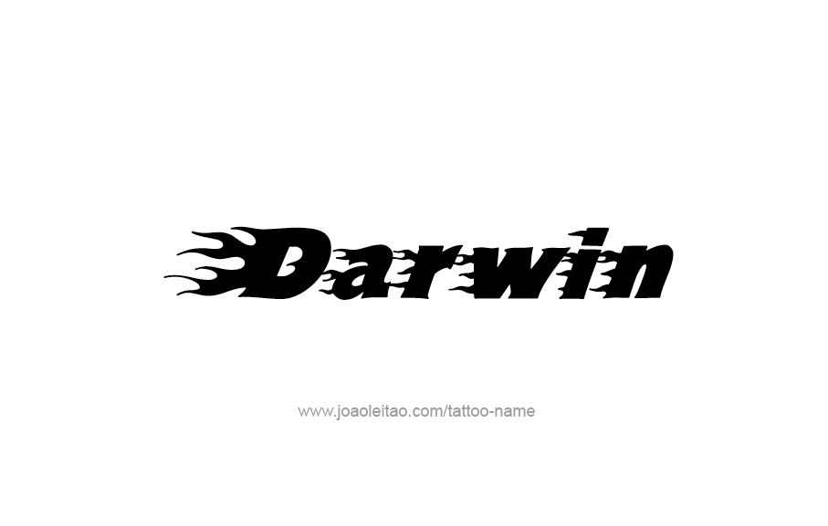 Tattoo Design  Name Darwin   