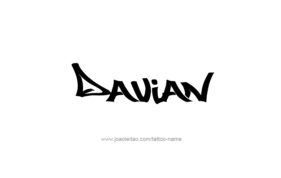 Tattoo Design  Name Davian   